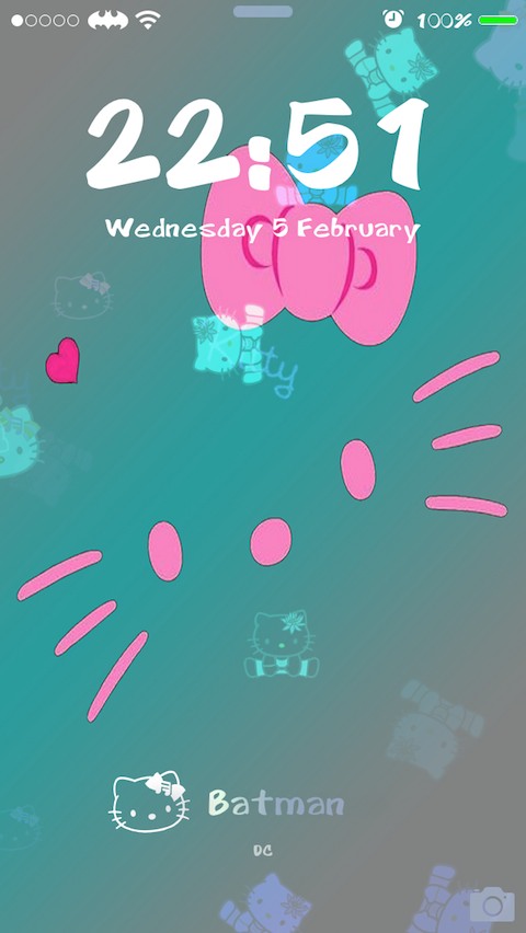 Hello Kitty theme by babigirlbunni : Install this iOS theme without  jailbreak on your iPhone or iPad !