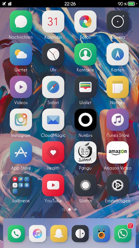 hide status bar ios 9 tweak