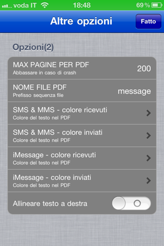 Messages2PDF invio file PDF