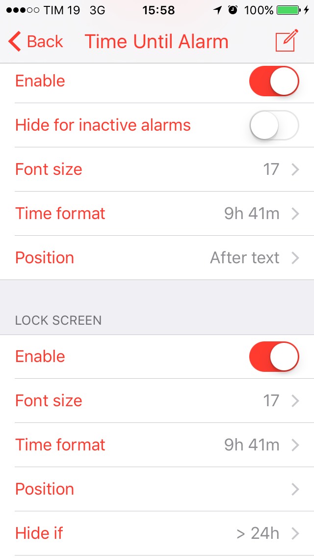 Alarm Clock Cydia App